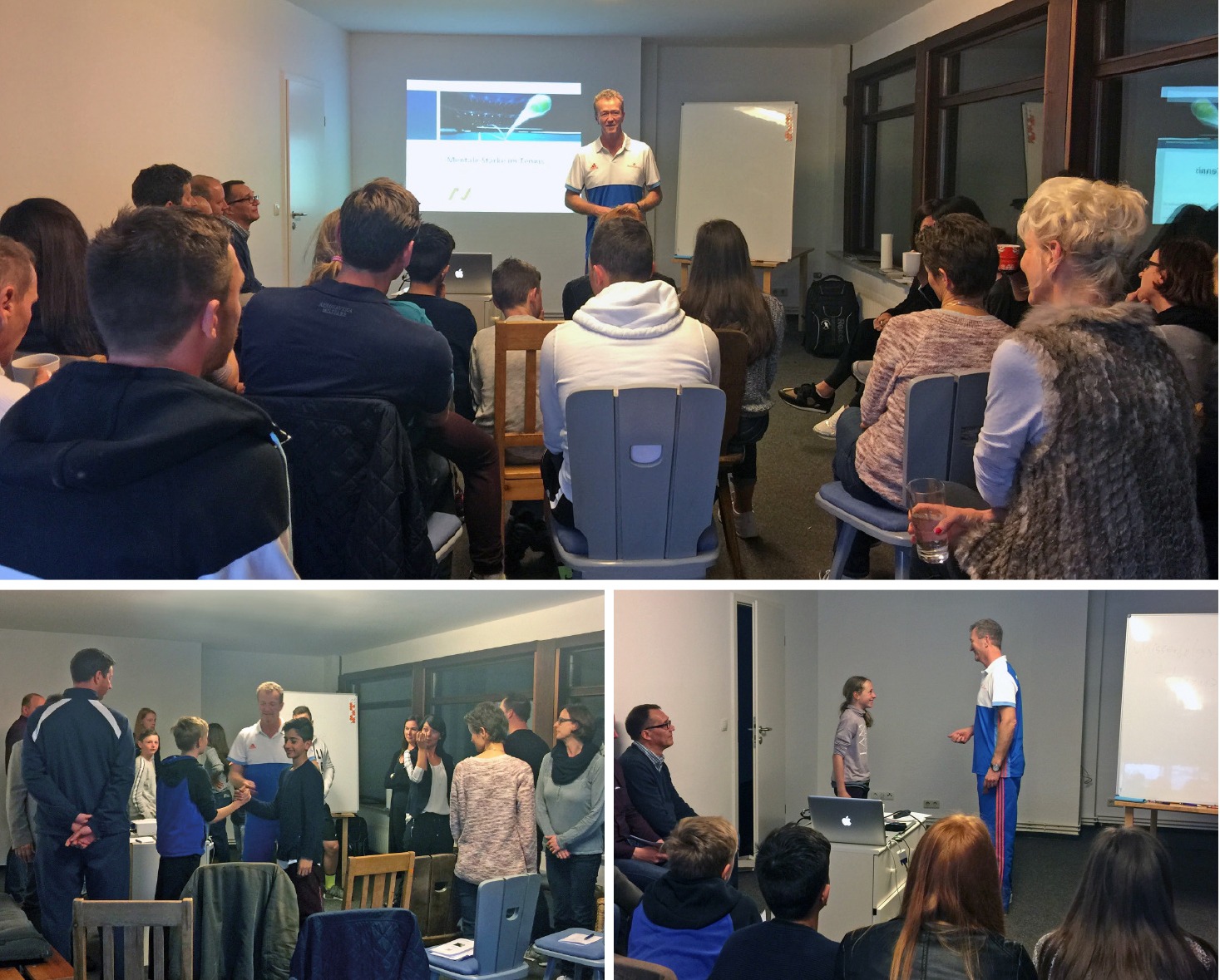 Mentaltrainer Michael von Kunhardt hielt Tennis-Mental-Workshop in der nensel academy!