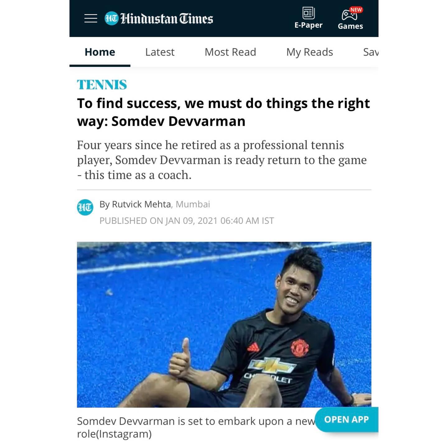 Interview of Somdev Devvarman
