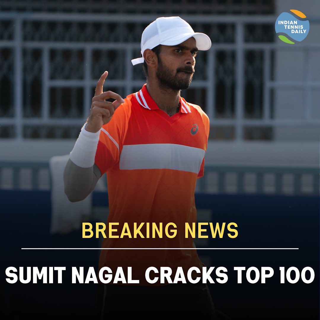 Sumit Nagal cracks top 100