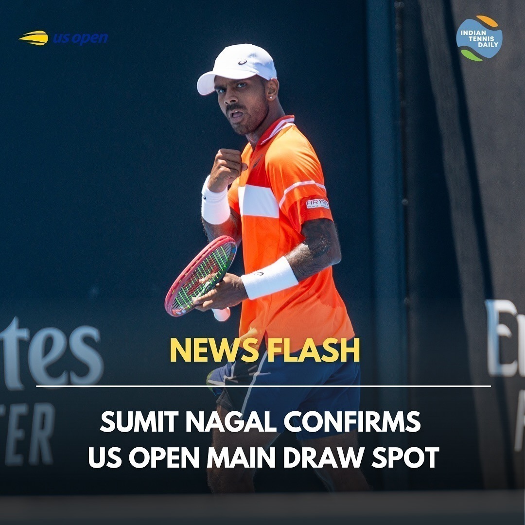 Sumit Nagal confirms US Open Main draw spot