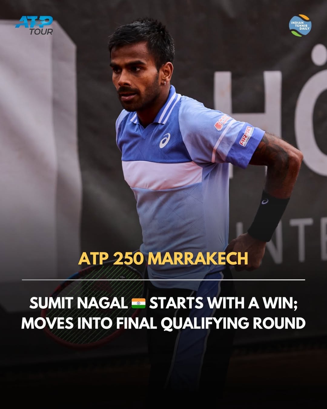 ATP 250 Marrakech: Sumit Nagal through to final qualifying round