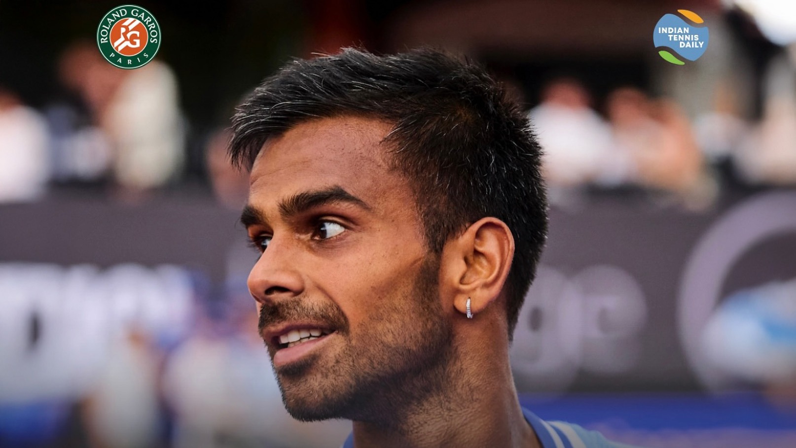 Sumit Nagal of nensel tennis academy in action during dominant French Open 2025 qualifying win over Mitchell Krueger