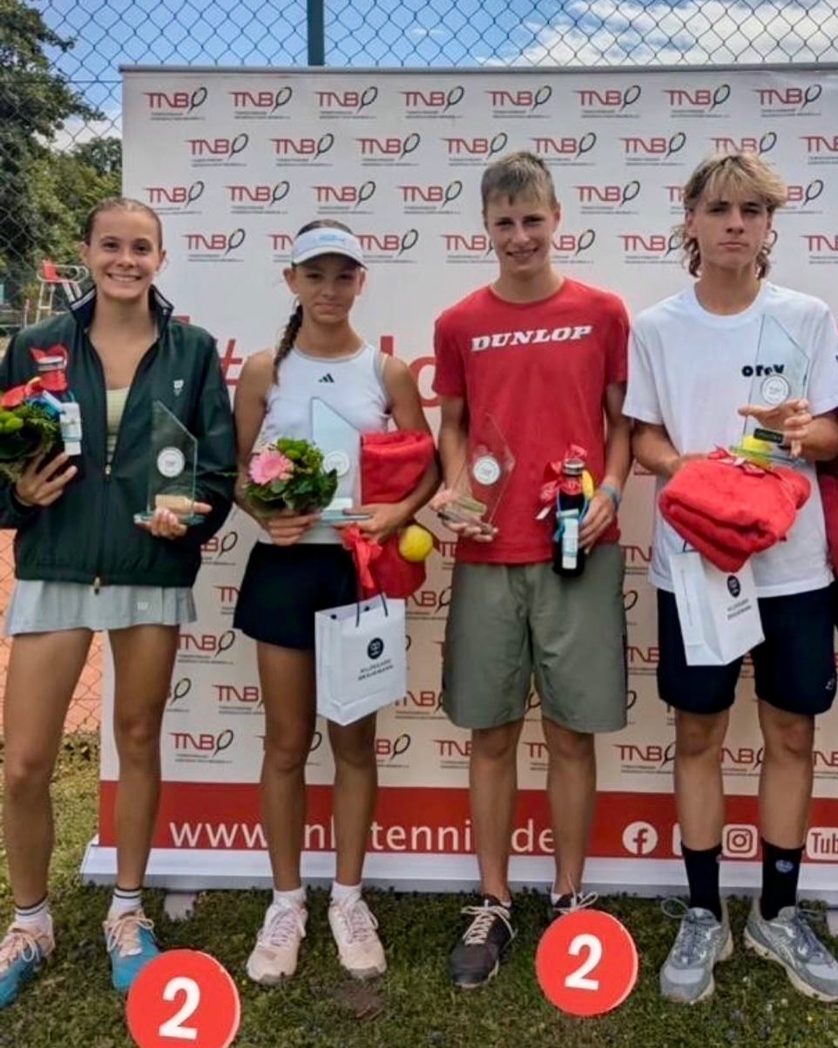 Liv Windschall celebrates second place at the TNB State Championships