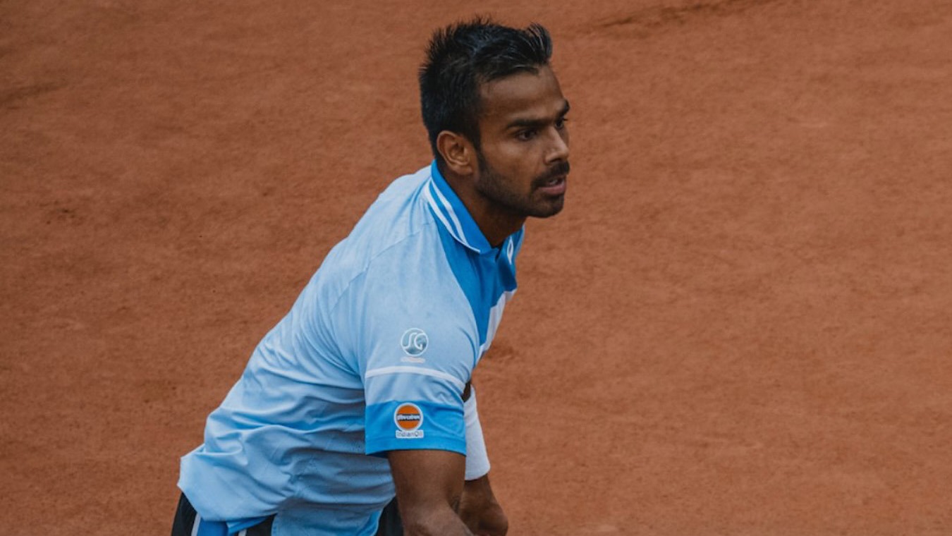Sumit Nagal celebrates reaching the semi-finals at ATP 100 Trieste 2025