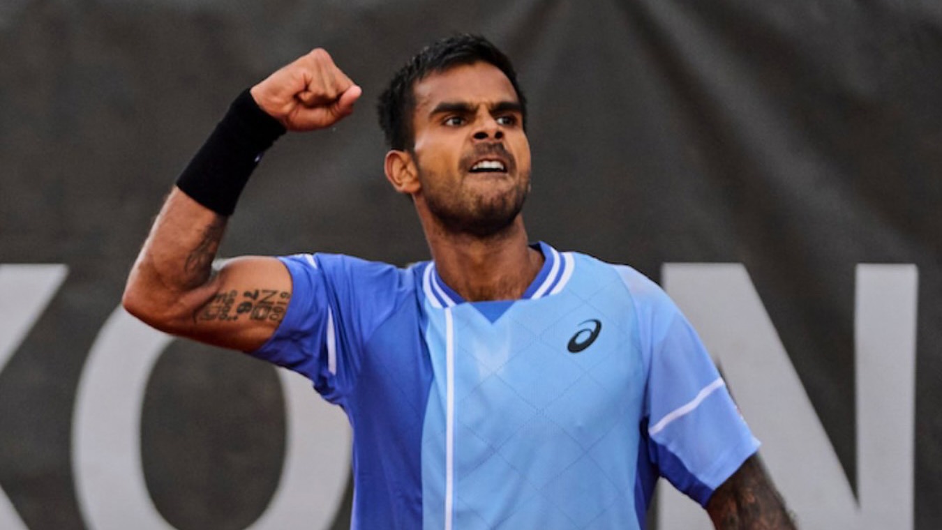 Sumit Nagal after reaching the ATP 100 Trieste quarter-finals in 2025