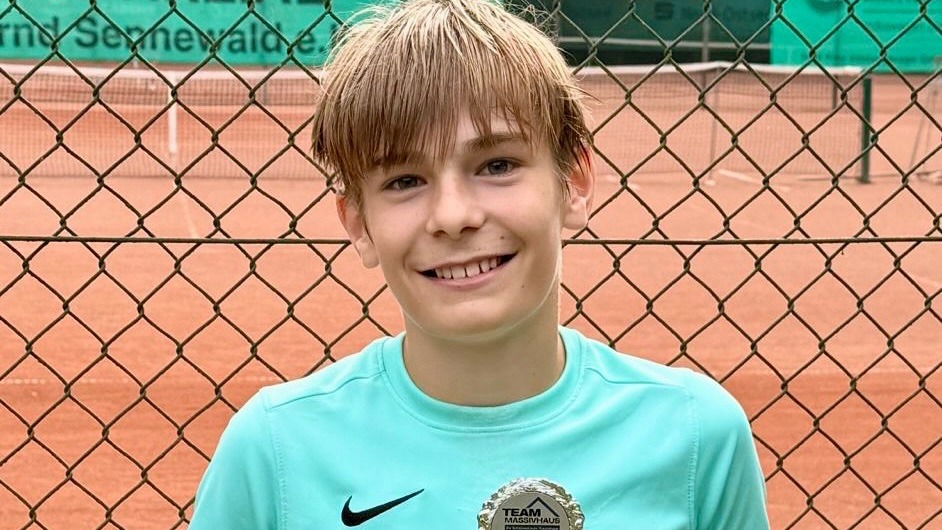Georg Müller after winning his tennis title in 2025