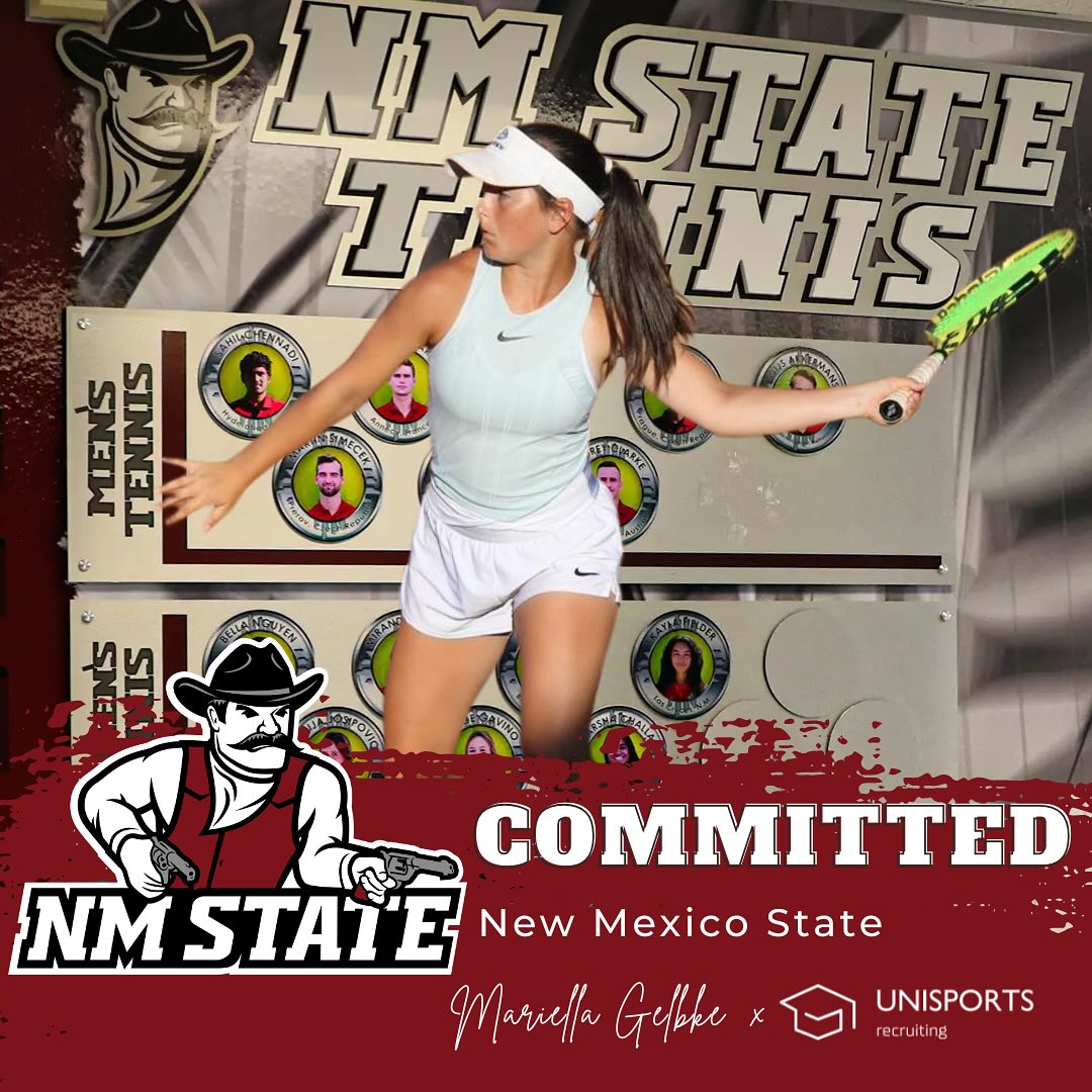 Mariella Gelbke joins New Mexico State University women’s tennis team for 2025