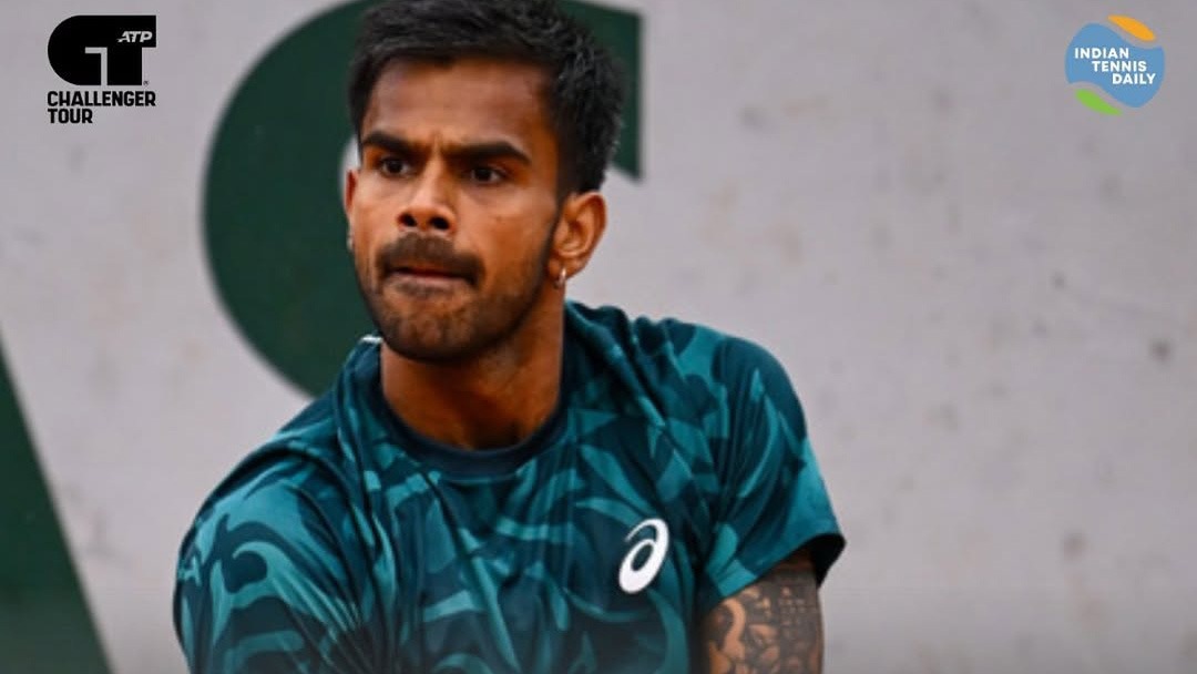 Sumit Nagal at the ATP 100 Tulln Challenger 2025 in Austria