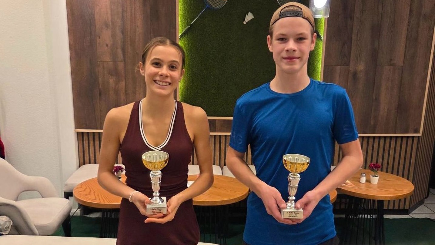 Bennet Sprysch and Liv Windschall at a tournament event 2025