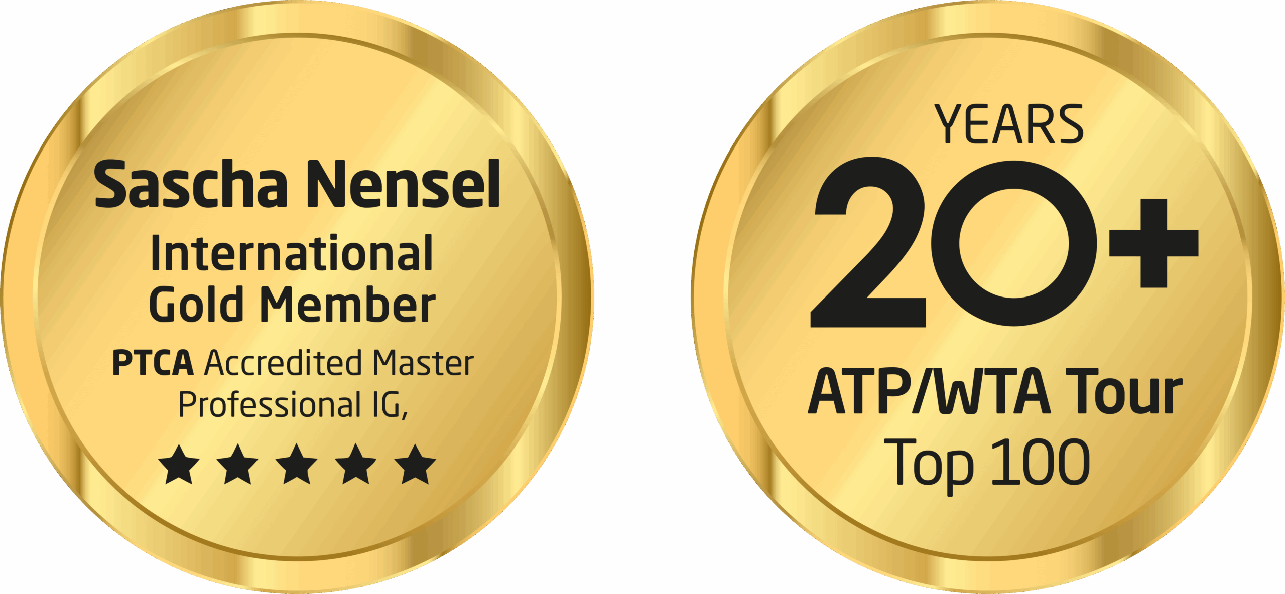 PTCA International Gold Member Accredited Master Professional und 20 Jahre ATP WTA Top 100 Expertise Sascha Nensel.