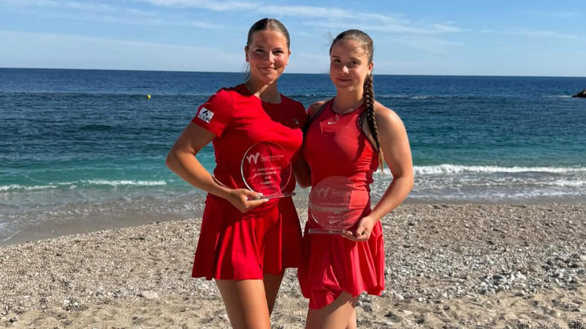 Tennisspielerinnen Gloria Reusch und Ida Wobker bei den J200 Cap d'Ail.