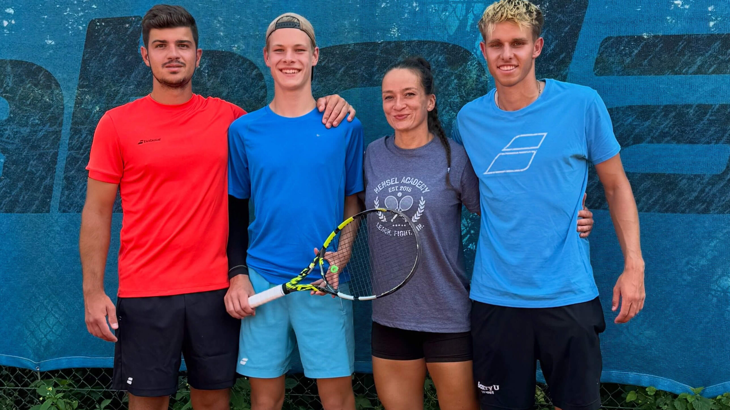 Tennistalent Bennet Sprysch bei der nensel academy